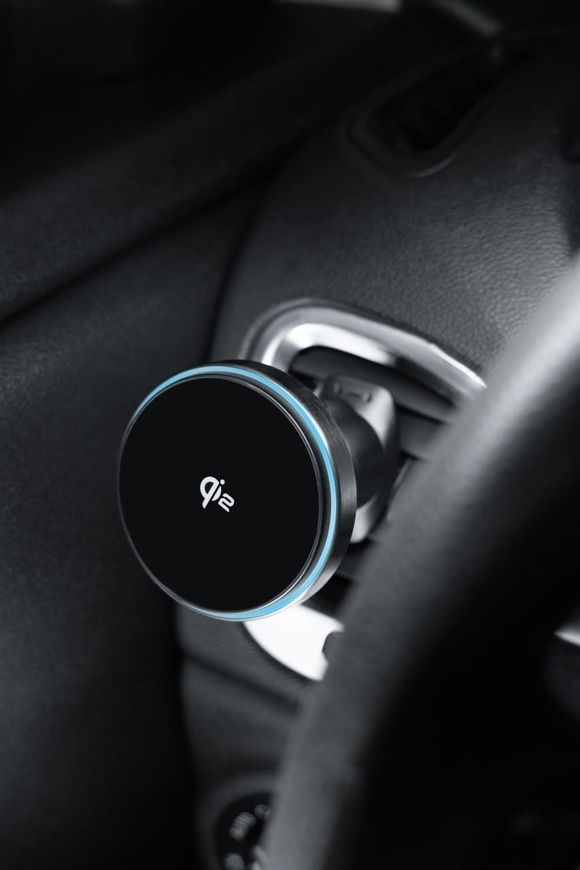 Proove Titanium Circle Qi2 15W &ndash; магнитный автодержатель для телефона с беспроводной зарядкой, поддержкой MagSafe и Magnetic Ring 0711 фото