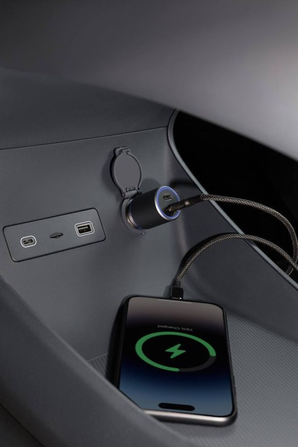 Швидка зарядка в авто Proove Double Energy Plus 53W PD/QC для iPhone та Android 0252 фото
