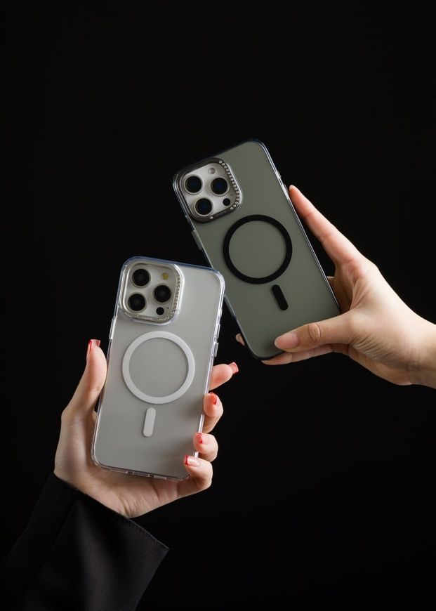 Преміальний глянцевий чохол Proove VS1 Case з металевими кнопками та Magnetic Ring для 17 Pro Max 0512 фото