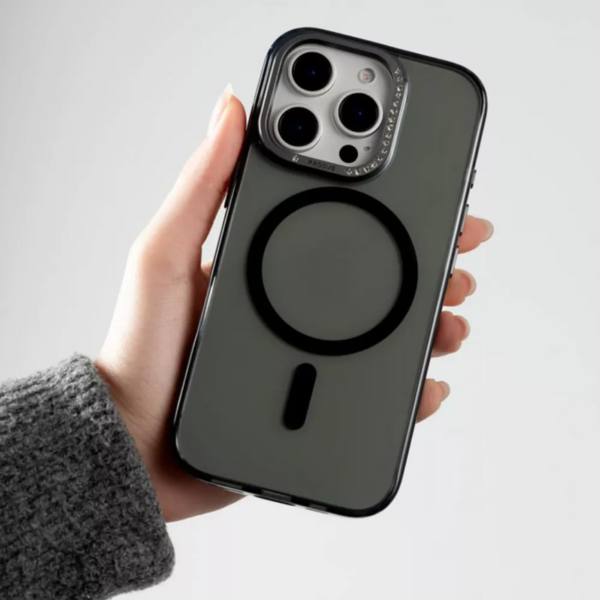 Преміальний глянцевий чохол Proove VS1 Case з металевими кнопками та Magnetic Ring для 17 Pro Max 0512 фото