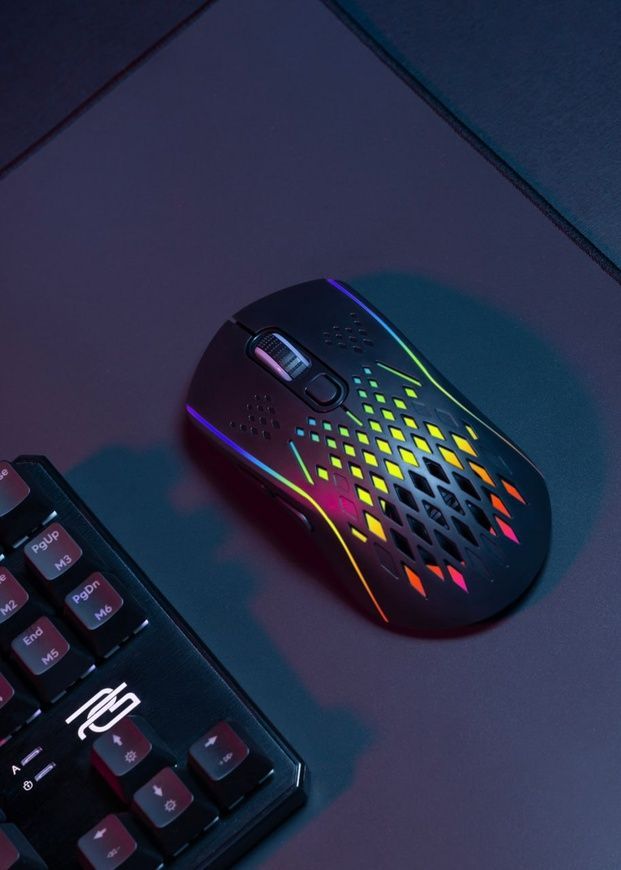 Бездротова ігрова миша Proove Gaming Buzz (2.4GHz + USB). Безпровідна геймерська миша з сенсором PixArt 3212 та чутливість з 7 рівнями DPI 0449 фото