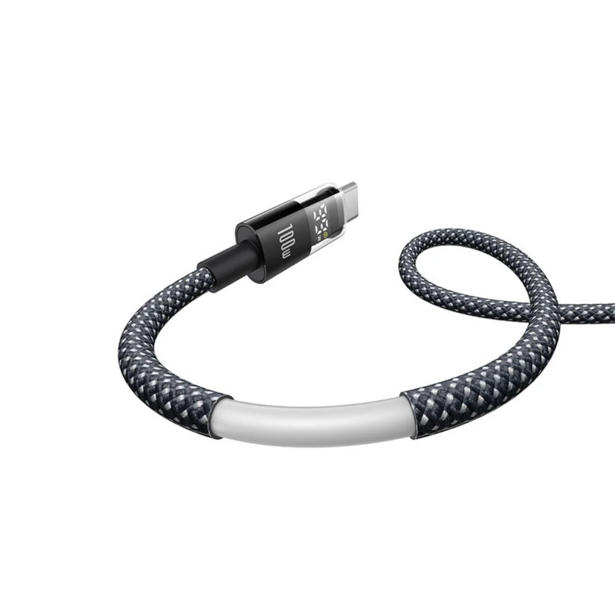 Умный кабель Baseus Display 2 100W 5A с LED-индикатором мощности 0411 фото