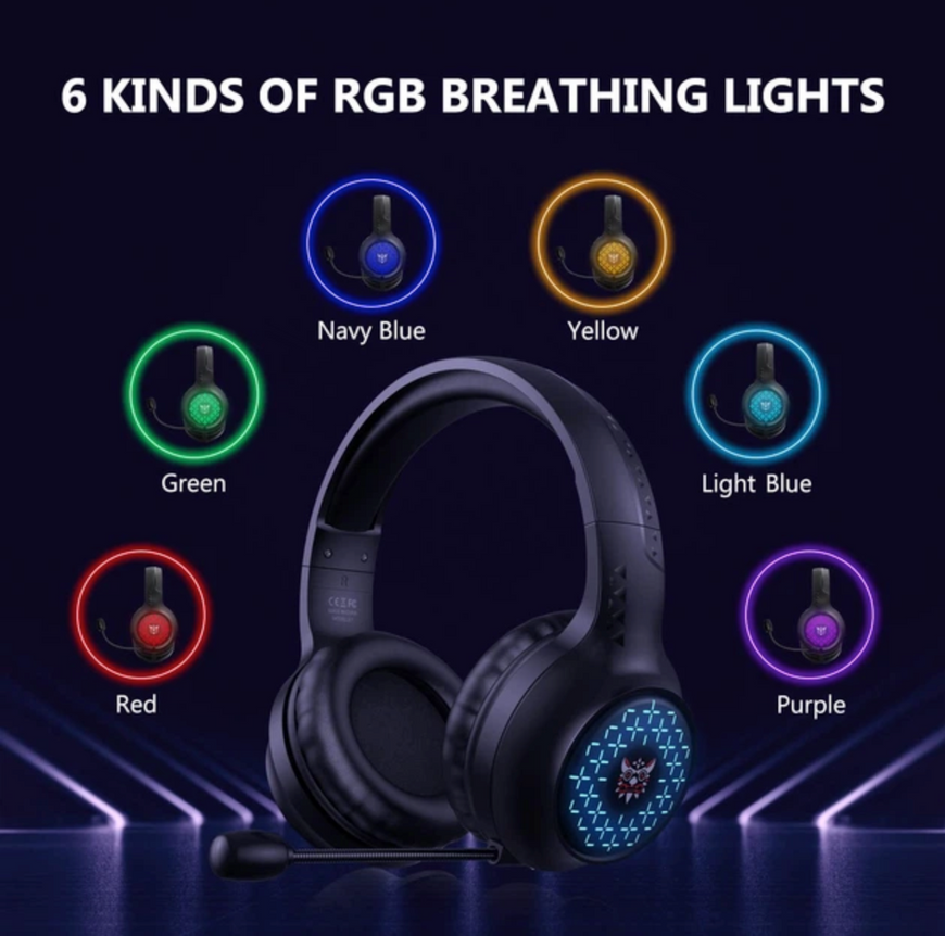 Навушники для ПК та консолей Onikuma X7 PRO з мікрофоном та RGB-підсвіткою 0169 фото