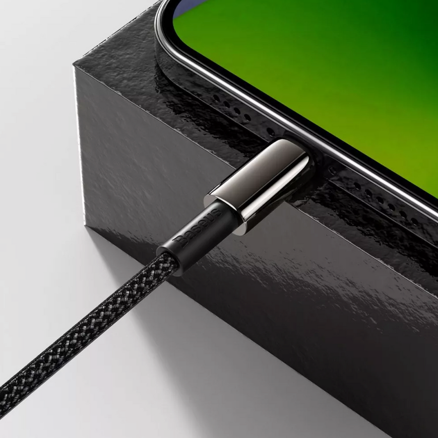 Кабель Baseus Tungsten Gold Type-C/Lightning 20W 1м з цинковими конекторами для швидкої зарядки iPhone 0412 фото