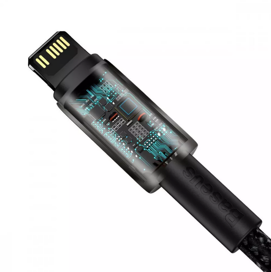 Кабель Baseus Tungsten Gold Type-C/Lightning 20W 1м з цинковими конекторами для швидкої зарядки iPhone 0412 фото