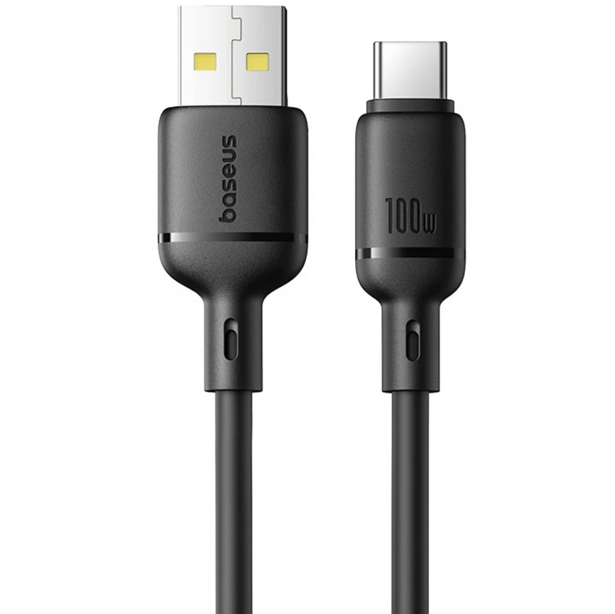 Кабель Baseus Silky Series Fast Charging USB to Type-C 100W 5A (1 м) 0413 фото