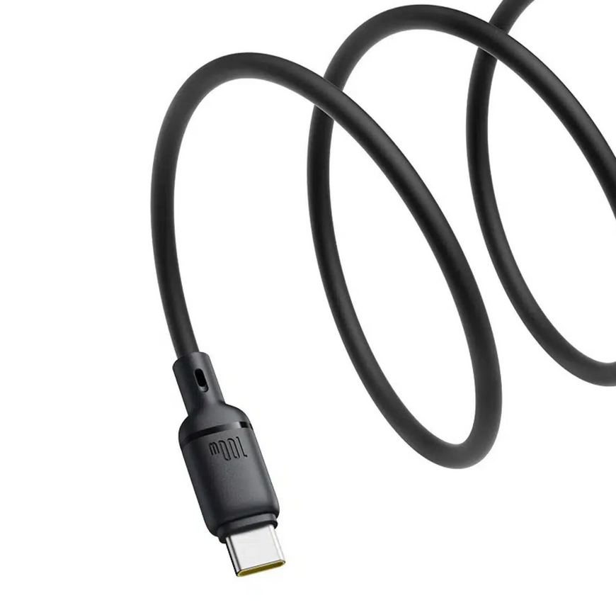 Кабель Baseus Silky Series Fast Charging USB to Type-C 100W 5A (1 м) 0413 фото