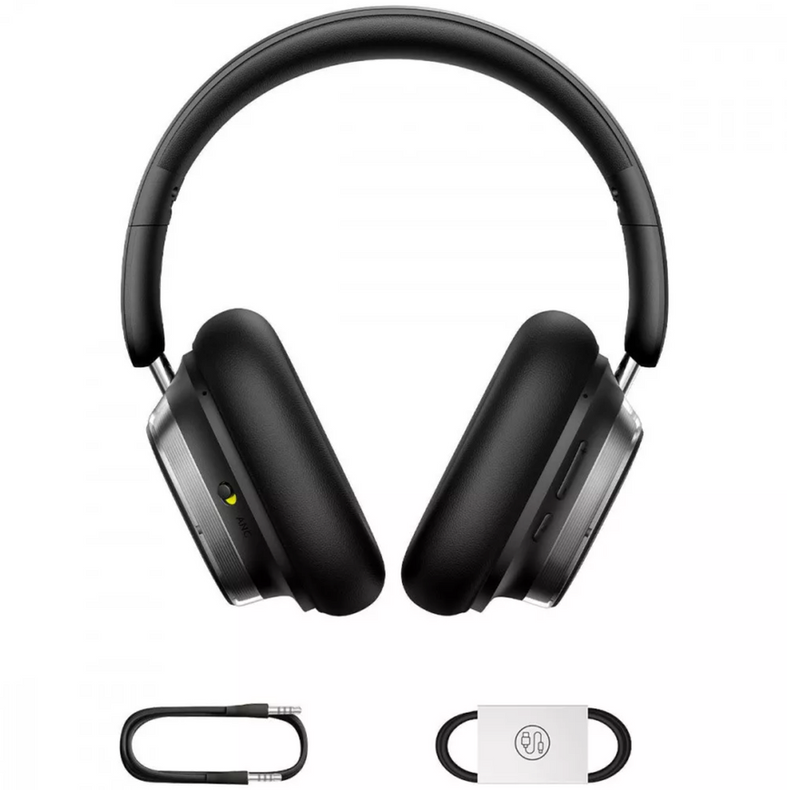 Беспроводные полноразмерные Bluetooth-наушники Baseus Bowie H1s с ANC и Hi-Res Audio. Накладные наушники Baseus для работы и музыки с глубоким басом. 0275 фото