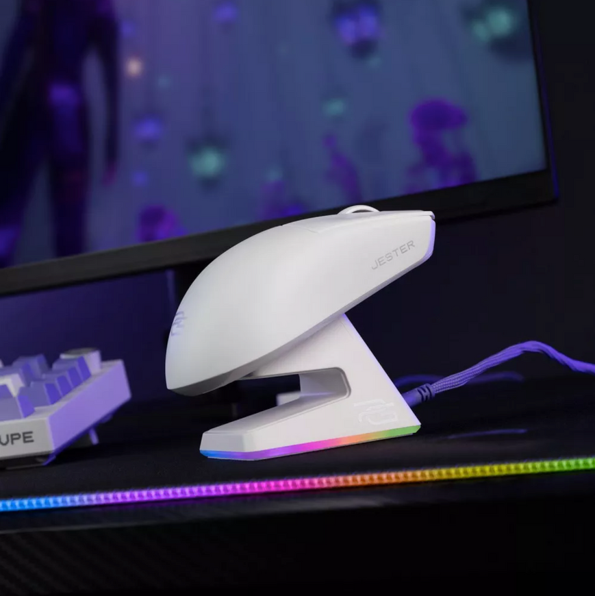 Геймерська ігрова миша Proove Gaming Jester 8K з сенсором PAW3395 та трирежимним підключенням (2.4G+BT+USB) 0725 фото