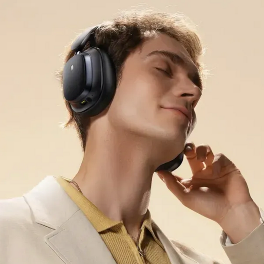 Беспроводные полноразмерные Bluetooth-наушники Baseus Bowie H1s с ANC и Hi-Res Audio. Накладные наушники Baseus для работы и музыки с глубоким басом. 0275 фото