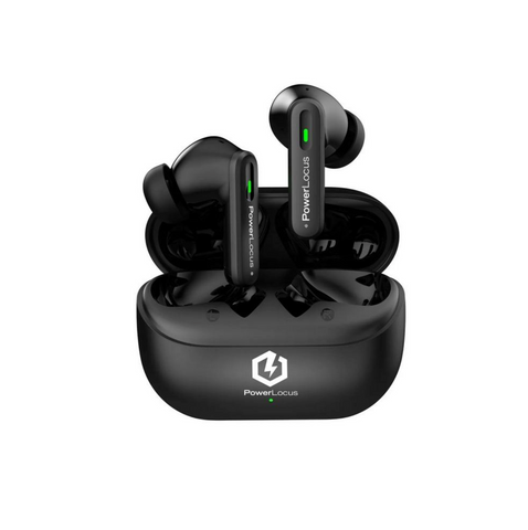 Беспроводные TWS наушники PowerLocus Fit с гибридным ANC. Вакуумные Bluetooth-наушники с шумоподавлением CVC для конференций 0454 фото