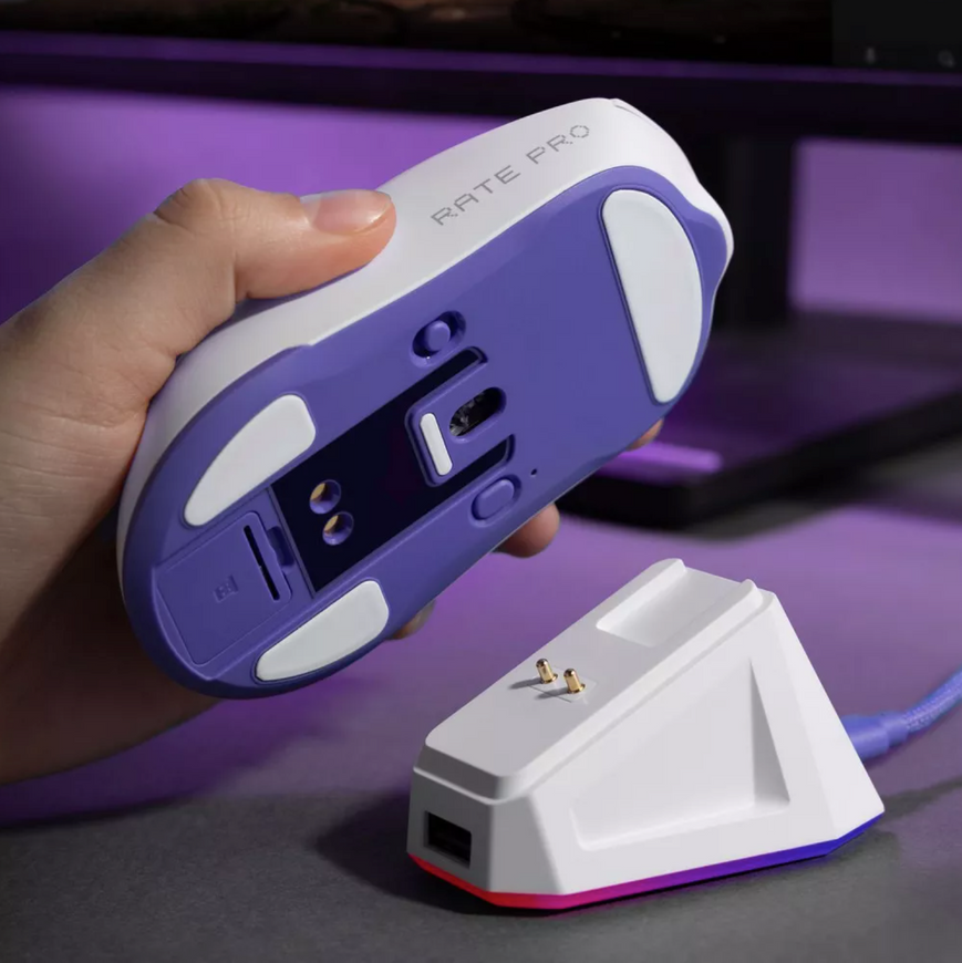 Бездротова геймерська ігрова миша Proove Gaming Rate Pro with Charging Dock. Професійна миша для геймерів  для кіберспорту 0726 фото