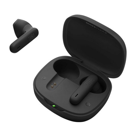 Беспроводные Bluetooth-наушники JBL Wave Flex 2 Black. Беспроводная гарнитура с басом JBL Pure Bass и 4 микрофонами 0453 фото