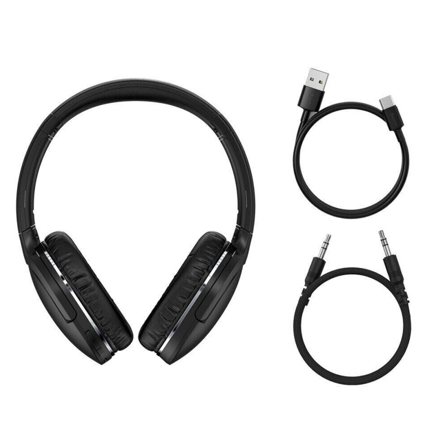 Bluetooth-навушники Baseus Encok D02 Pro зі складною конструкцією. Бездротові повнорозмірні навушники для iOS та Android 0039 фото