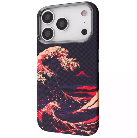 Захисний тонкий преміальний полікарбонатний чохол Proove Gleam Case with Magnetic Ring для 17 Pro Max crimson storm 0533 фото