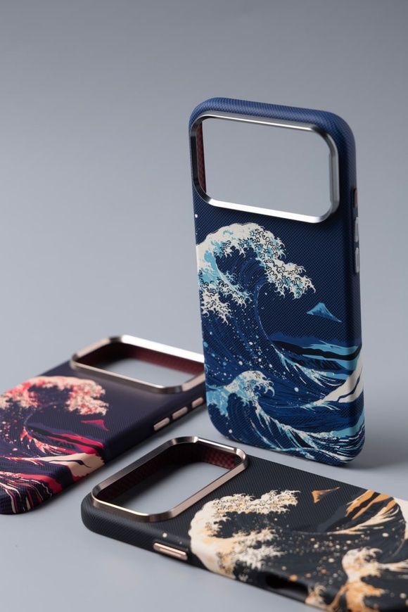 Захисний тонкий преміальний полікарбонатний чохол Proove Gleam Case with Magnetic Ring для 17 Pro Max crimson storm 0533 фото