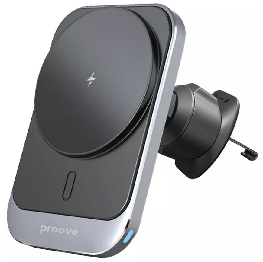 Магнітний автотримач Proove Square Magnetic PRO 15W на дефлектор з підтримкою швидкої зарядка QC 3.0. Автомобільна зарядка з MagSafe 0153 фото