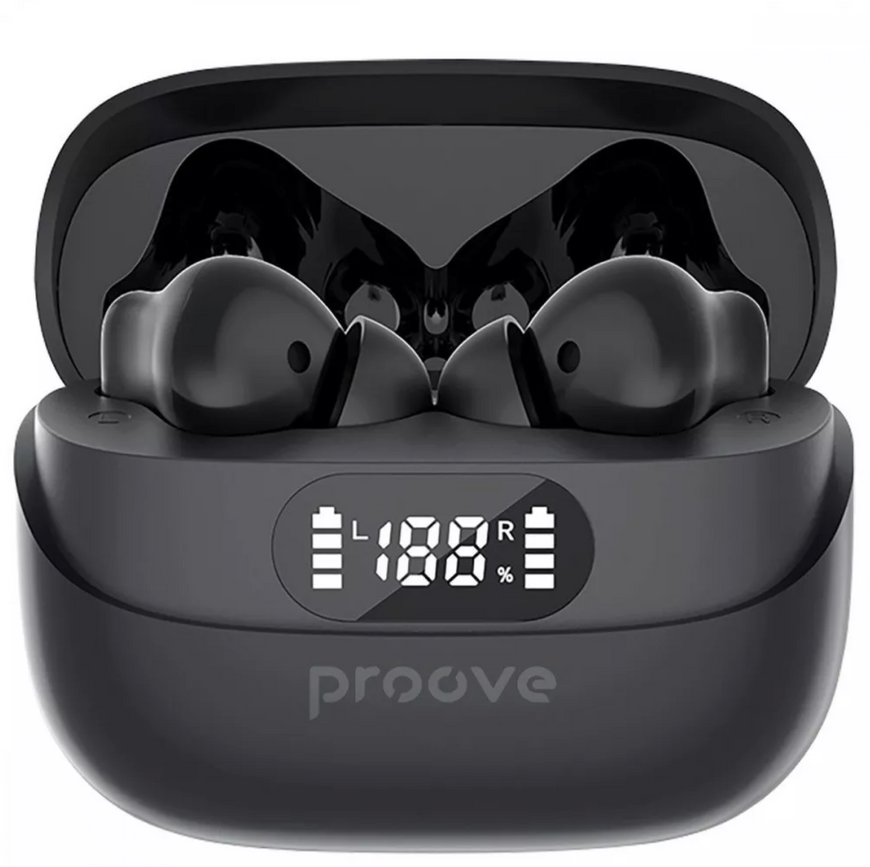 Беспроводные TWS наушники Proove Digital Pro с дисплеем, игровым режимом и шумоподавлением ANC 0473 фото