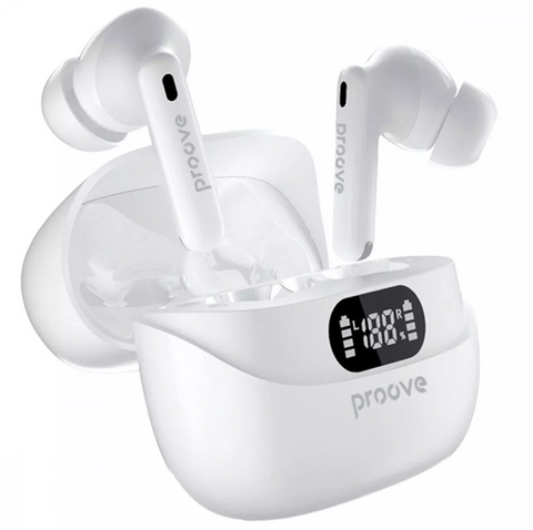 Беспроводные вакуумные наушники Bluetooth Proove Digital Pro. TWS наушники с дисплеем, игровым режимом и шумоподавлением ANC 0474 фото