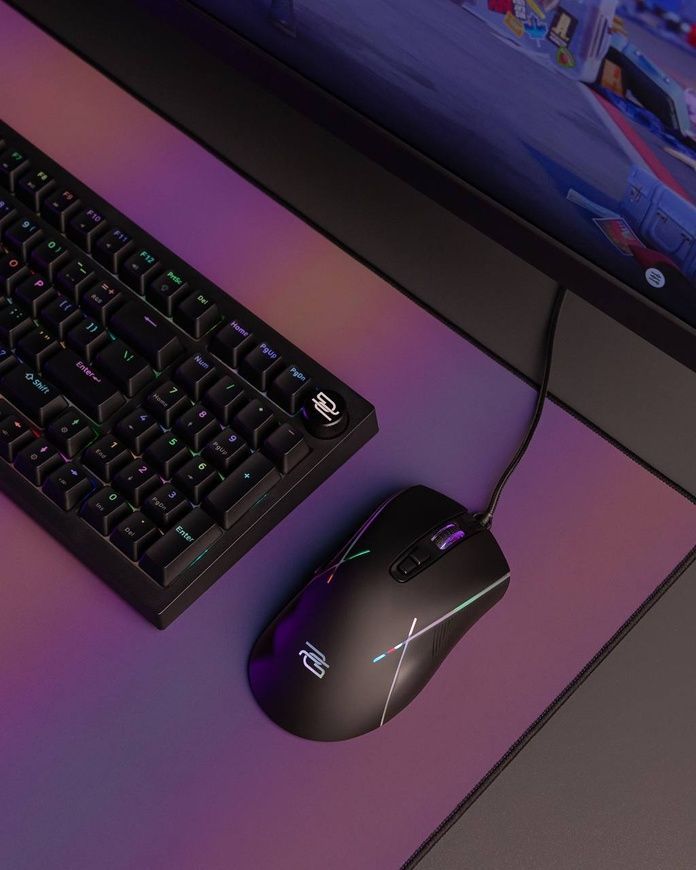 Дротова ігрова миша Proove Gaming Defiant Black. Геймерська миша з 7 функціональними клавішами для ПК та ноутбука (Windows/Linux) 0733 фото