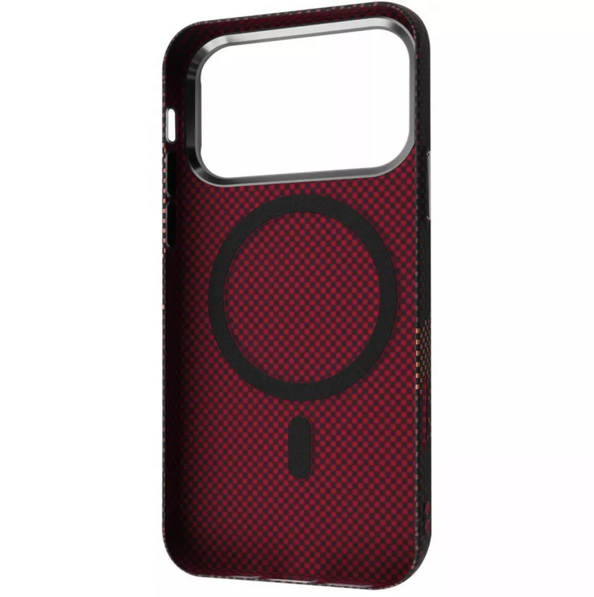 Премиальный тонкий поликарбонатный чехол Proove Gleam Case with Magnetic Ring для 17 Pro Max silver ocean 0535 фото