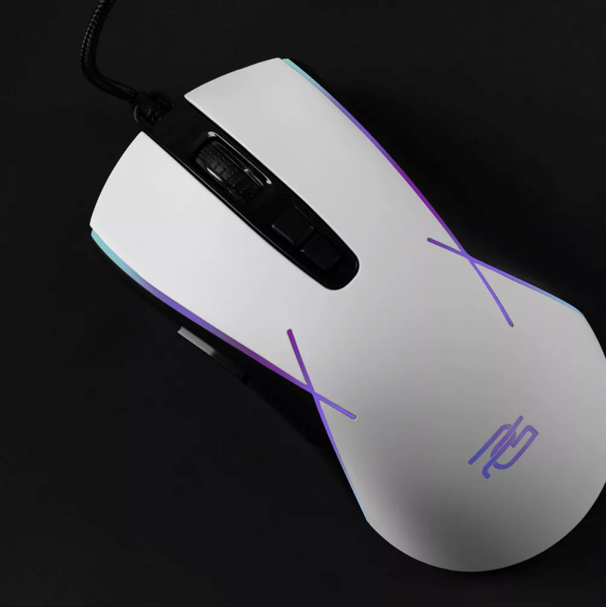 Геймерська дротова ігрова миша Proove Gaming Defiant. Ергономічна миша з футуристичним дизайном та RGB-підсвіткою 0734 фото