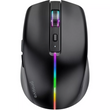 Бездротова миша Proove Comet Black (2.4GHz + Dual BT) з RGB-підсвіткою та автономністю до 100 годин для Windows, MacOS та Linux