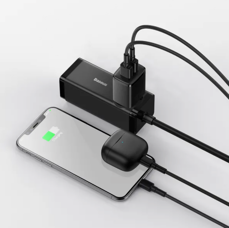 Адаптер Baseus Compact Charger  10.5W  2USB для одночасної зарядки 2 пристроїв. Зарядний пристрій Baseus з інтелектуальним захистом 0258 фото