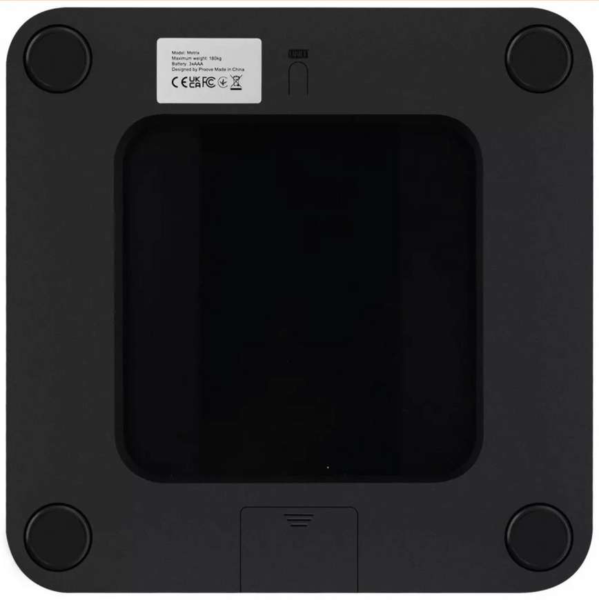 Электронные напольные смарт-весы Proove Metrix (до 180кг) из закаленного стекла и поддержкой приложения 0532 фото
