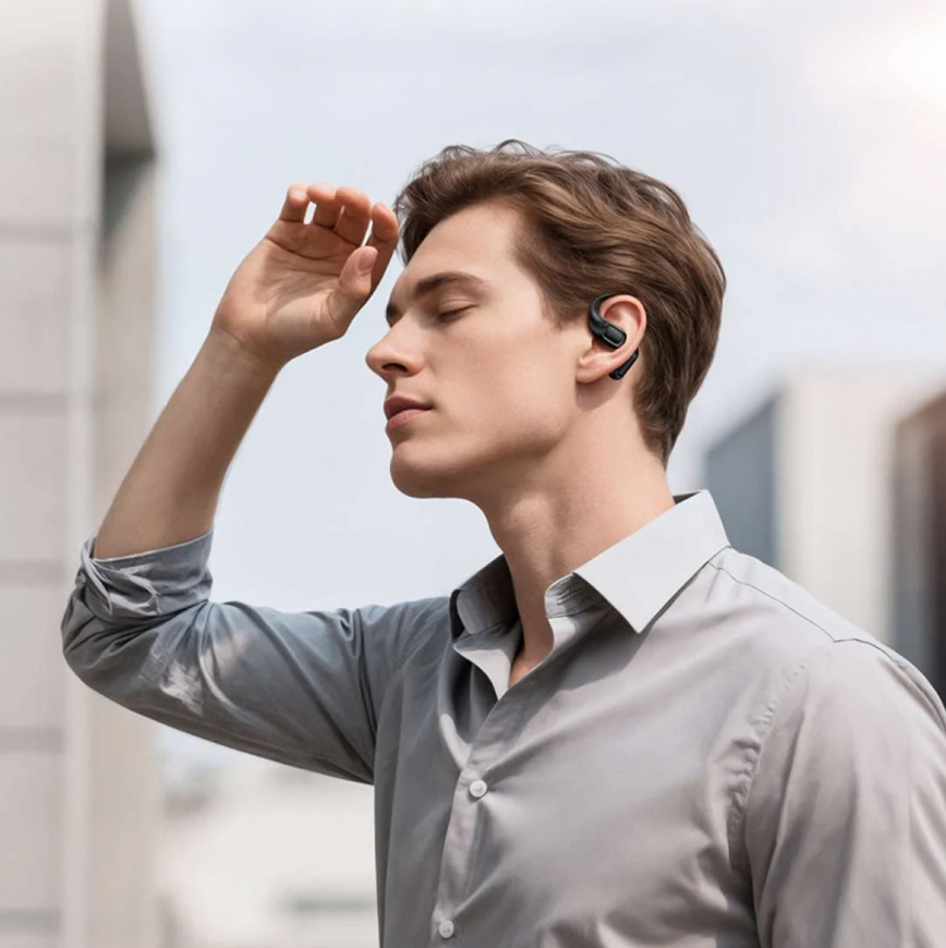 Бездротові Bluetooth навушники Hoco EA11 Open-Ear відкритого типу для бігу та спорту. Спортивні навушники з фіксацією за вухом 0389 фото