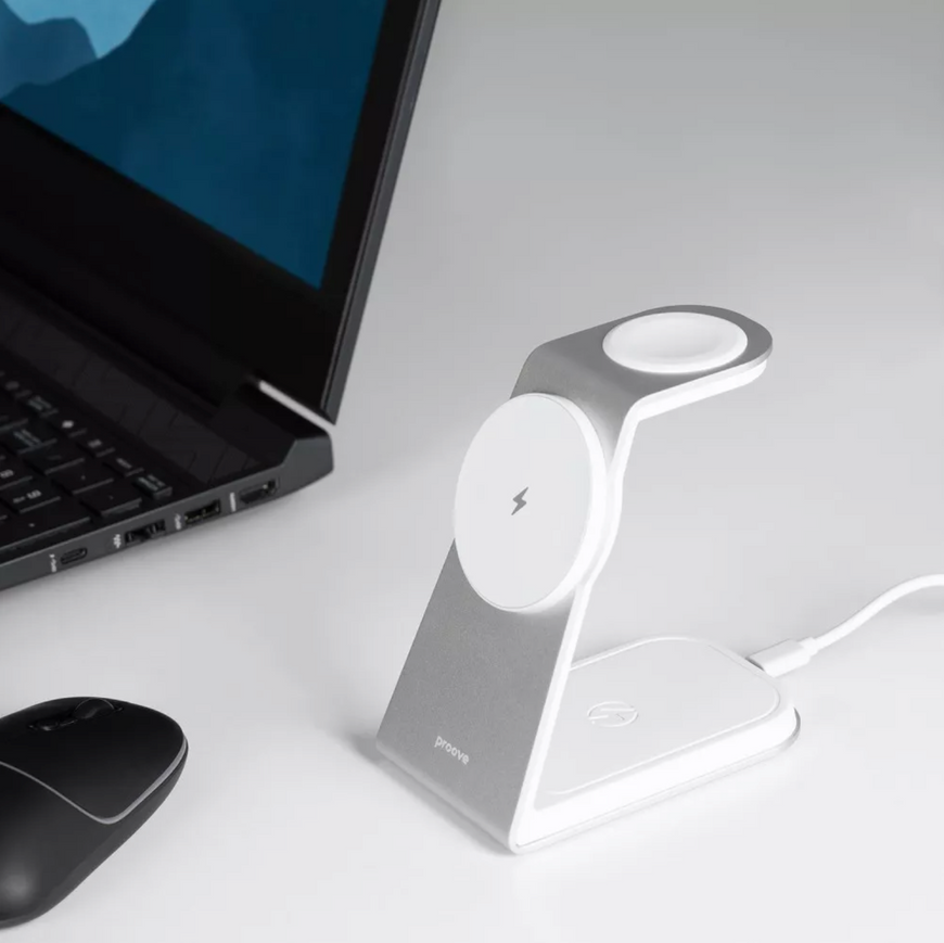 Швидка бездротова зарядка Proove Omni Power 15W з підтримкою Qi 00231 фото
