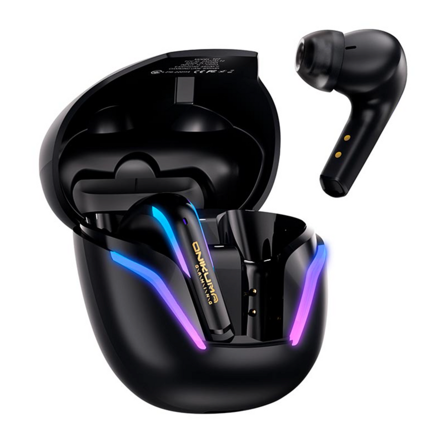 Игровые беспроводные наушники ONIKUMA T27 с микрофоном. Поддержка Bluetooth 5.3 и 2.4G, сенсорное управление, RGB-подсветка. Совместимы с ПК, PlayStation и мобильными телефонами. 0283 фото