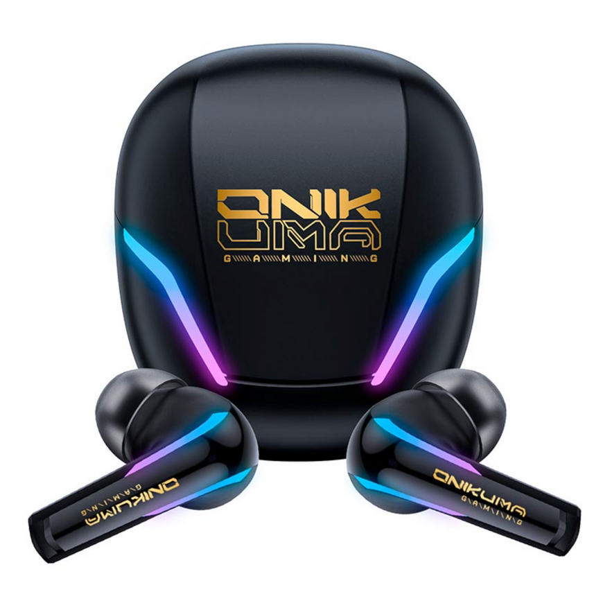 Игровые беспроводные наушники ONIKUMA T27 с микрофоном. Поддержка Bluetooth 5.3 и 2.4G, сенсорное управление, RGB-подсветка. Совместимы с ПК, PlayStation и мобильными телефонами. 0283 фото