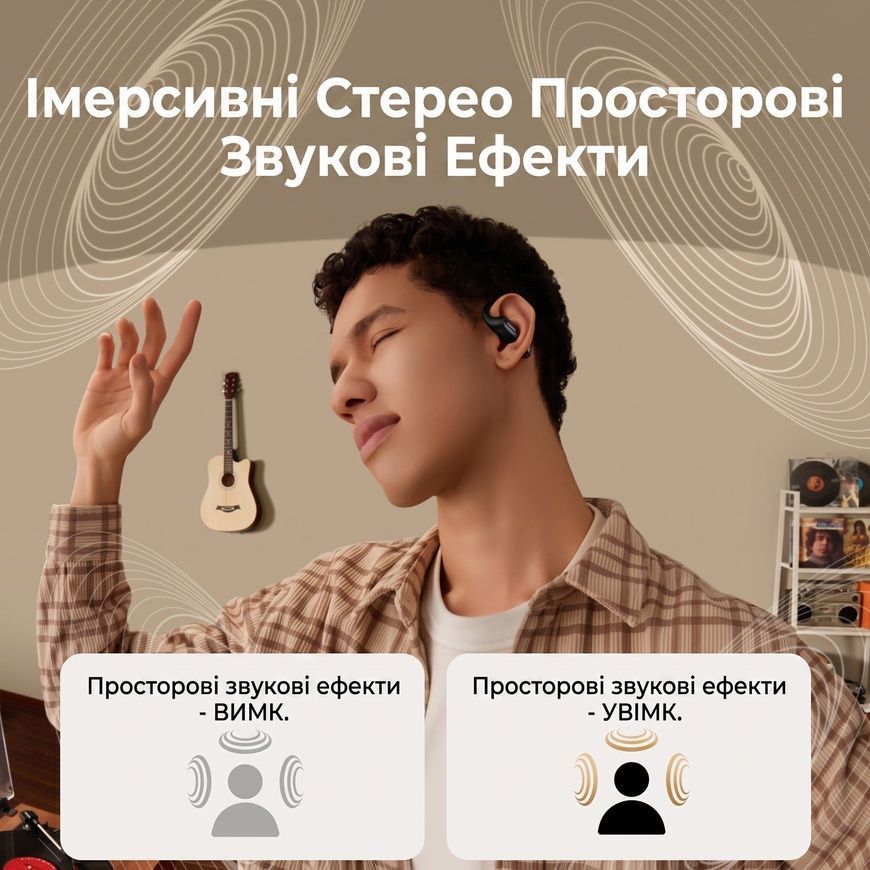 Спортивные беспроводные открытые наушники UGREEN WS213 FitBuds Open-Ear с 4 микрофонами 0542 фото