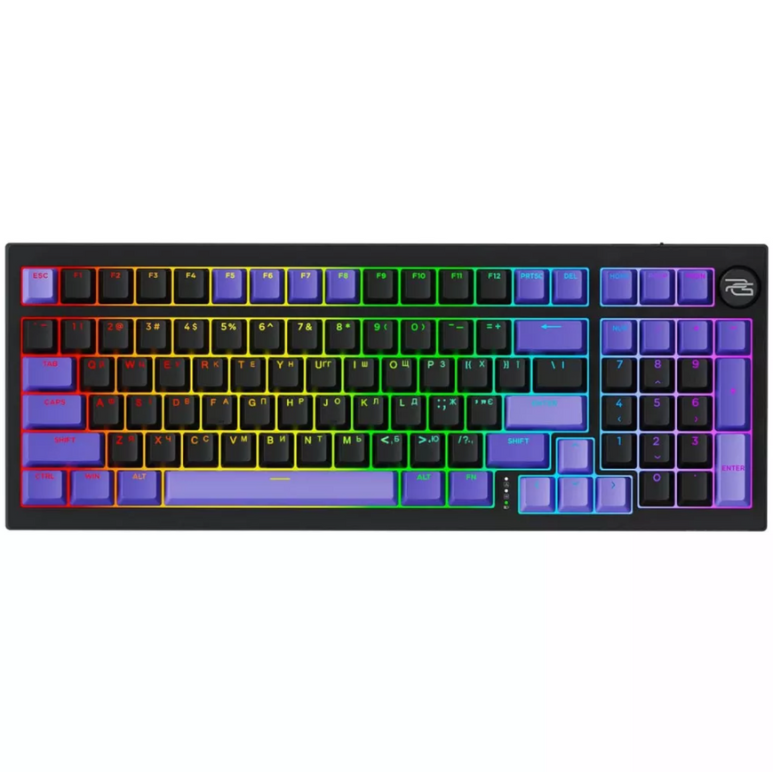 Механічна ігрова клавіатура Proove Gaming Slicker Special Edition Black. Професійна бездротова геймерська клавіатура з шумоізоляцією та RGB підсвіткою для Windows, MacOS та Linux 0741 фото