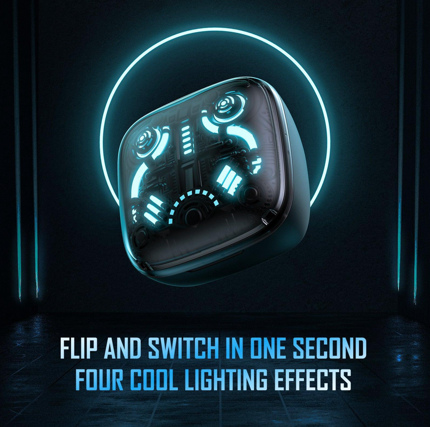 Бездротові ігрові навушники Onikuma T1 TWS Bluetooth 5.3 з мікрофоном та RGB підсвіткою. Безпровідні геймерські Bluetooth навушники Онікума 0501 фото