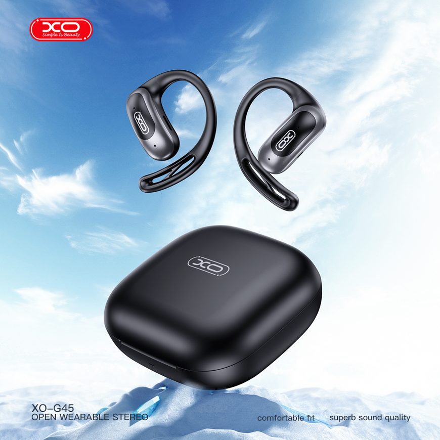 Бездротові Bluetooth навушники XO G45 Tianfang OWS Earbuds для спорту з технологією відкритого вуха та шумоподавленням. 0426 фото