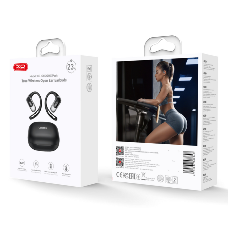 Бездротові Bluetooth навушники XO G45 Tianfang OWS Earbuds для спорту з технологією відкритого вуха та шумоподавленням. 0426 фото