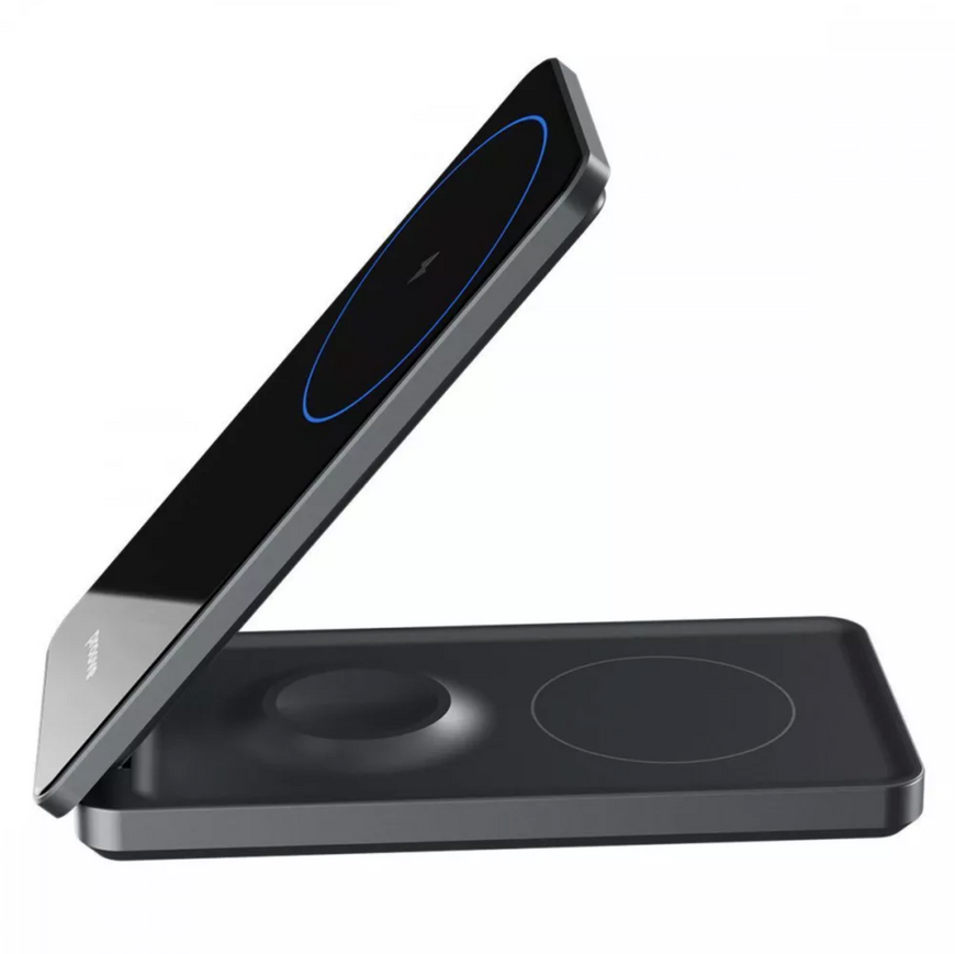Proove Metal Edge &ndash; стильное беспроводное зарядное устройство для трех гаджетов. Магнитная зарядная станция с поддержкой быстрой зарядки Qi 0232 фото