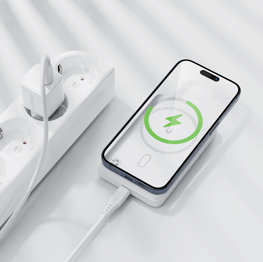 Наружный аккумулятор Acefast M26 10000mAh 20W с MagSafe. Магнитный Power Bank Acefast с беспроводной зарядкой Qi 0369 фото