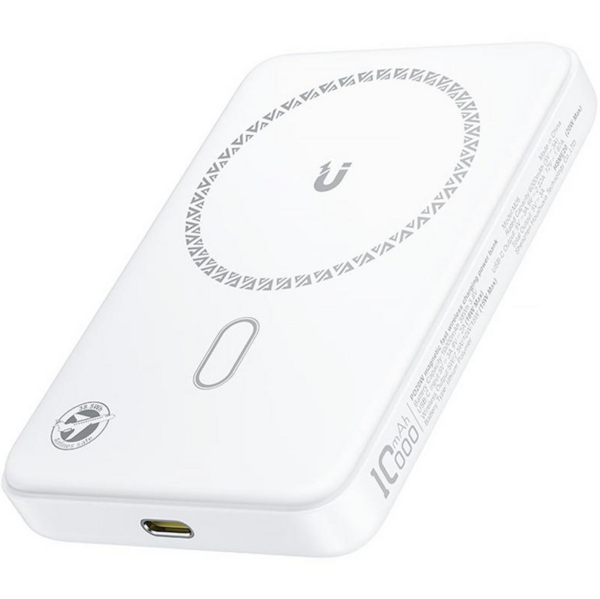 Наружный аккумулятор Acefast M26 10000mAh 20W с MagSafe. Магнитный Power Bank Acefast с беспроводной зарядкой Qi 0369 фото