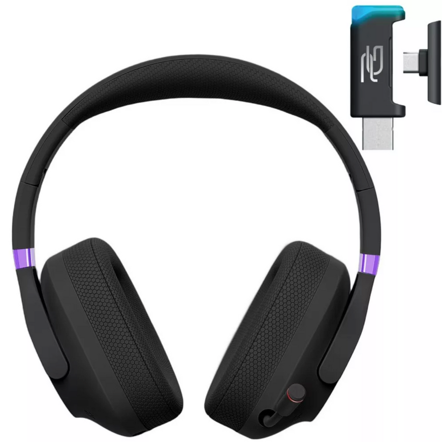 Беспроводные игровые наушники Proove Gaming Bliss Pro с микрофоном и LED RGB подсветкой. Геймерская беспроводная гарнитура с микрофоном для стримов 0714 фото