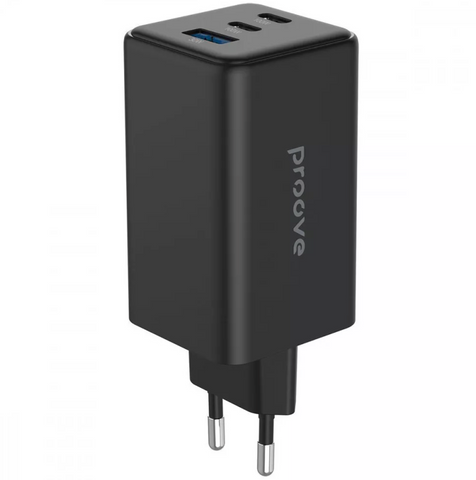 Потужна швидка зарядка Proove Pocket GaN 100W GaN-технологія. Мережевий зарядний пристрій Proove Pocket для ноутбуків та телефона 0190 фото