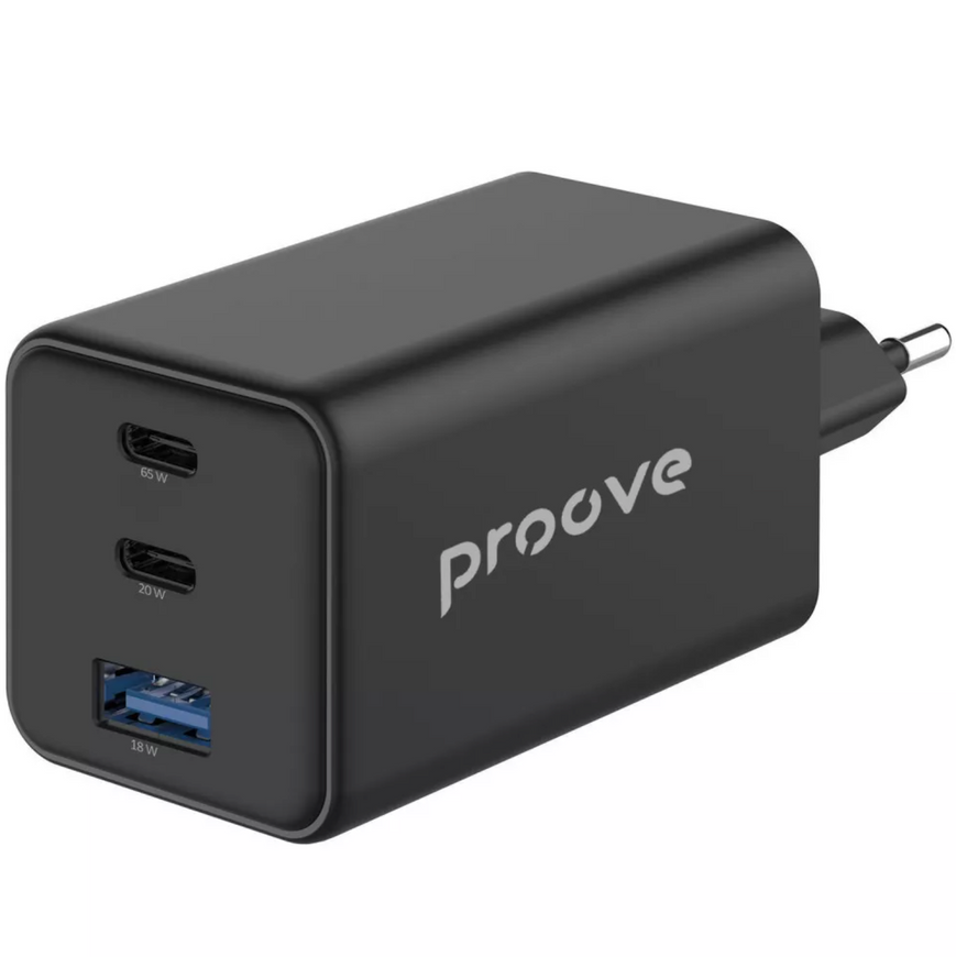 Потужна швидка зарядка Proove Pocket GaN 100W GaN-технологія. Мережевий зарядний пристрій Proove Pocket для ноутбуків та телефона 0190 фото