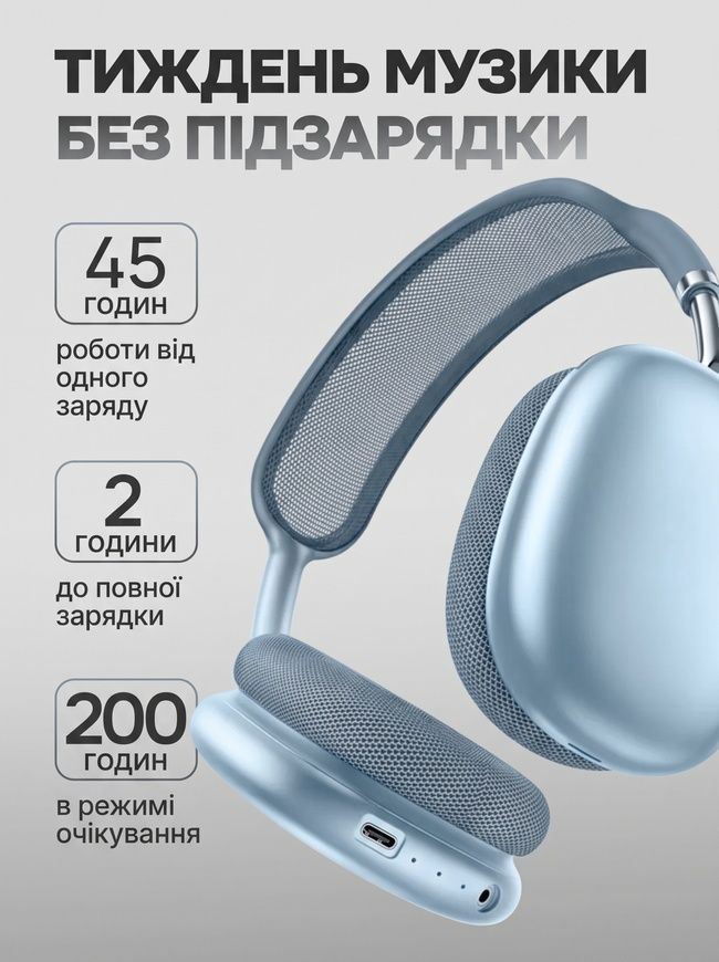 Беспроводные полноразмерные Bluetooth наушники Hoco W65 Plus ANC с активным шумоподавлением. Цвет Blue 0551 фото