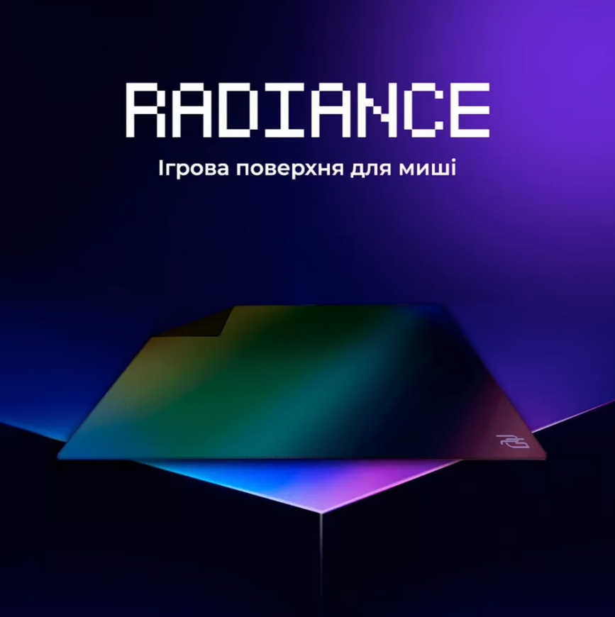 Професійний ігровий килимок Proove Gaming Radiance L. Геймерська поверхня з мікротекстурою 0750 фото