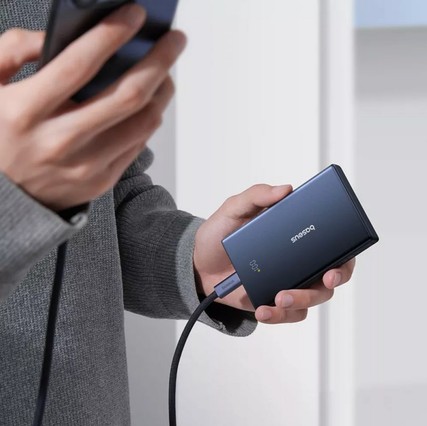 Зовнішній акумулятор Baseus PicoGo 10000mAh 20W з дисплеєм. Компактна швидка зарядка для iPhone та Android 0187 фото