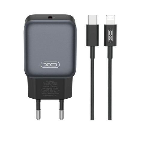 Універсальний швидкий зарядний пристрій XO L155 Type-C 30W для iPhone та Android 0184 фото
