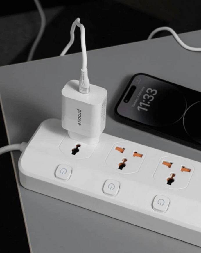 Набор для быстрой зарядки Proove Rapid 30W. Сетевое зарядное устройство с поддержкой быстрой зарядки и кабель Type-C to Type-C 1 м в комплекте. 0397 фото