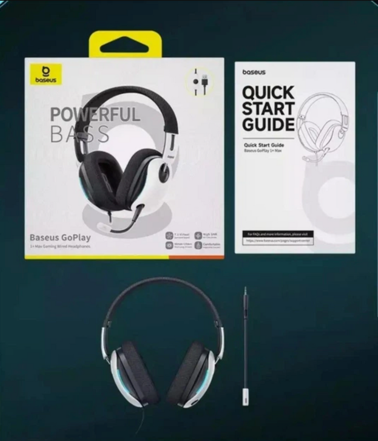 Геймерські навушники Baseus GoPlay 1+ Max Gaming з мікрофоном 0170 фото